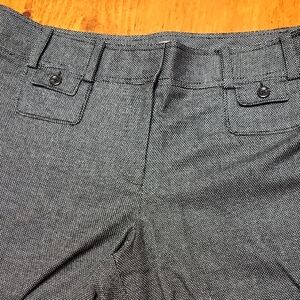 Ann Taylor Women's Charcoal Patterned Trousers